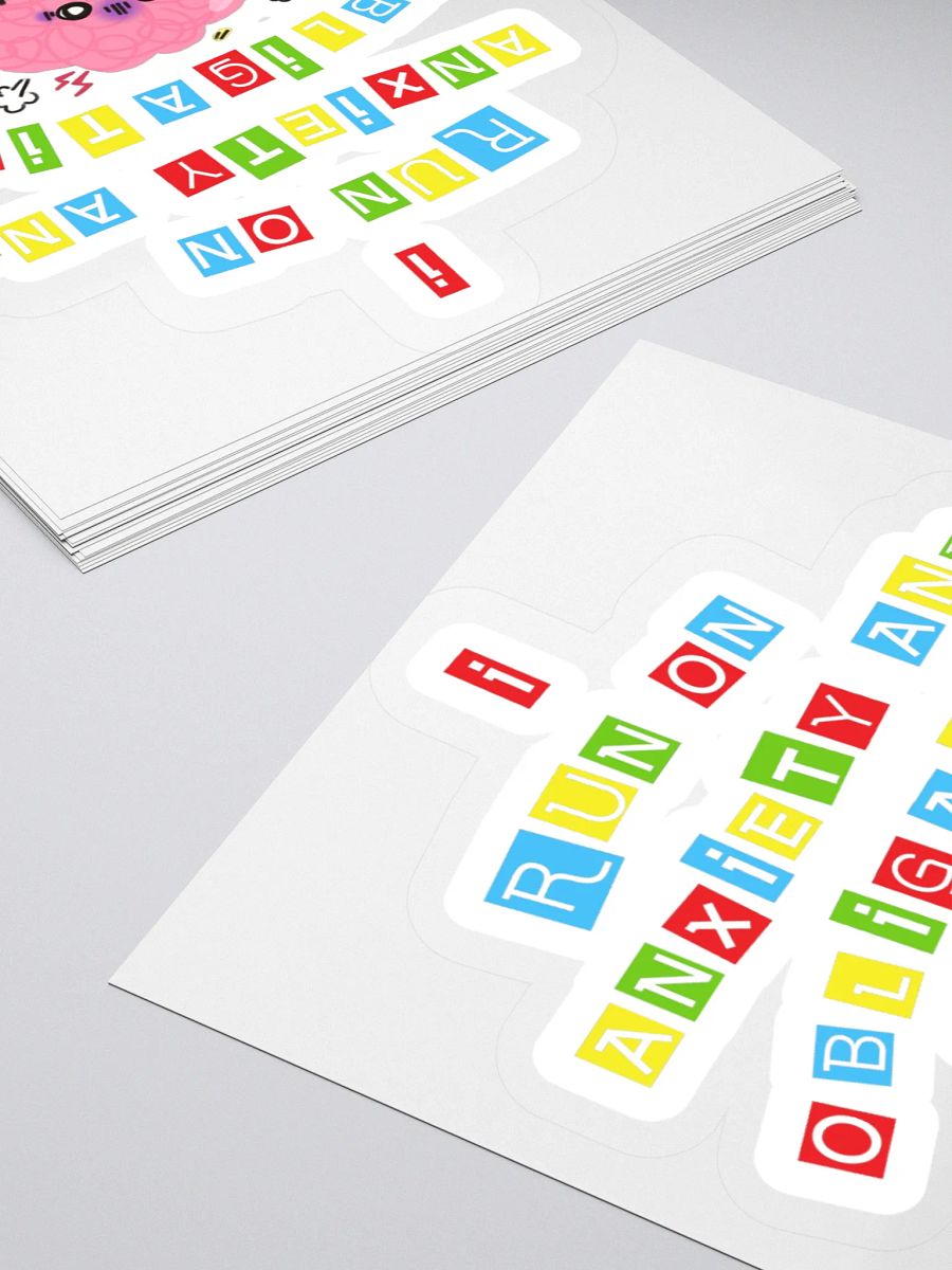 I Run On Anxiety And Obligation Sticker product image (4)