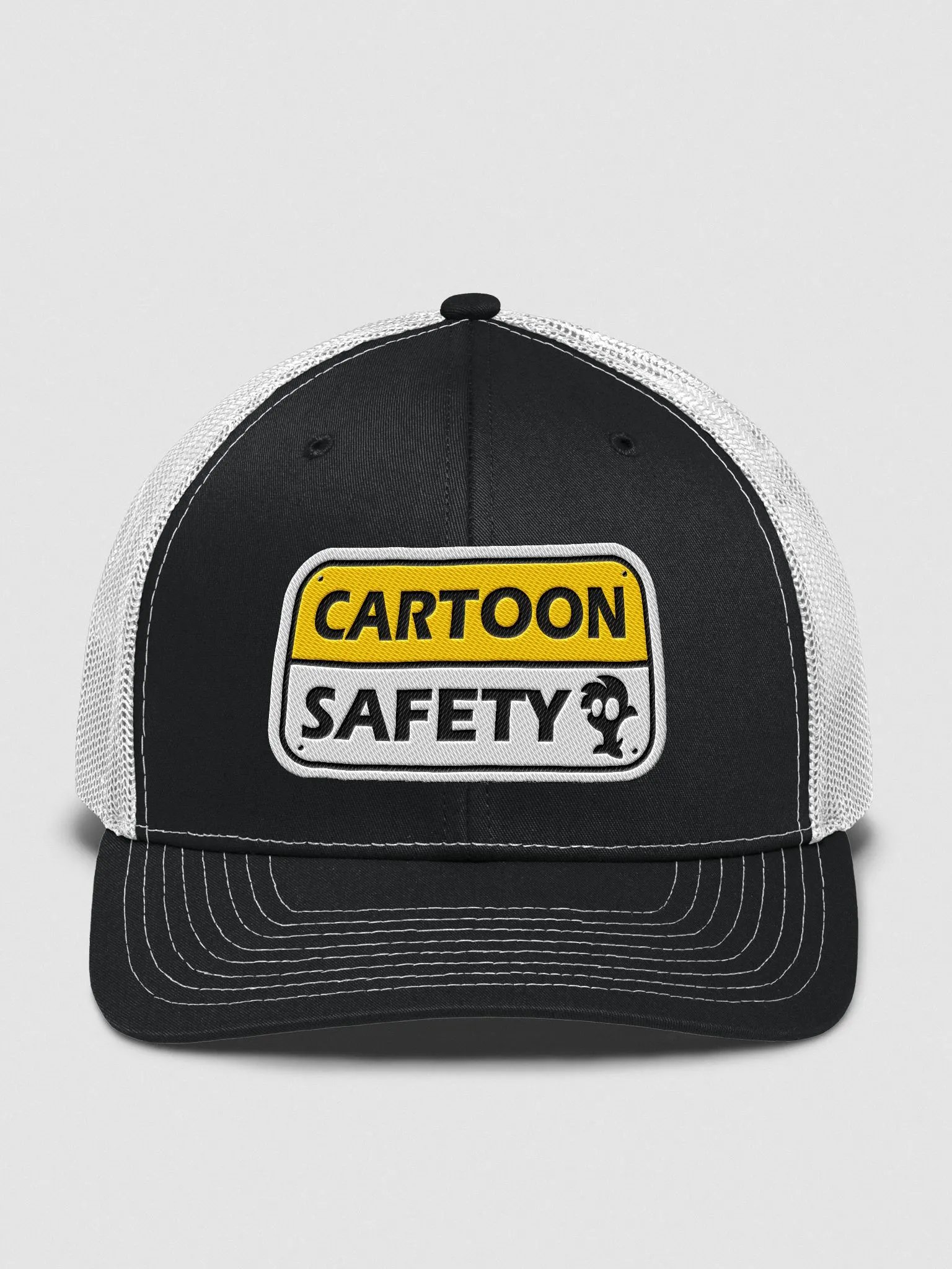 Cartoon Safety Logo Trucker Hat product image (10)