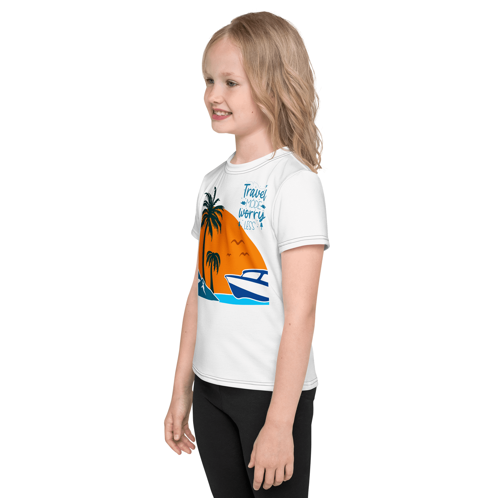 Blissful Beach Adventure Kids T-Shirt product image (3)