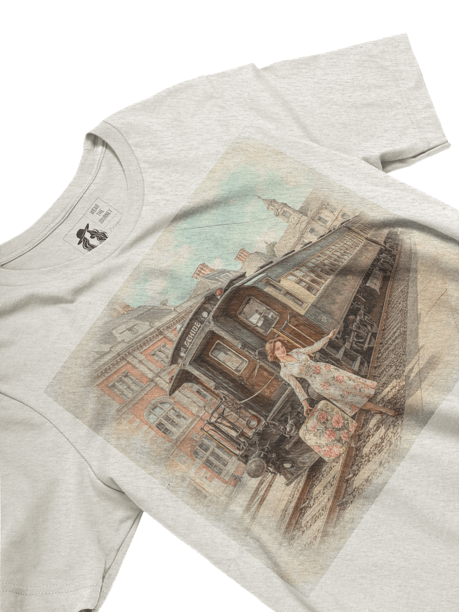 Vintage Train Travel T-Shirt – Romance of the Rails product image (3)