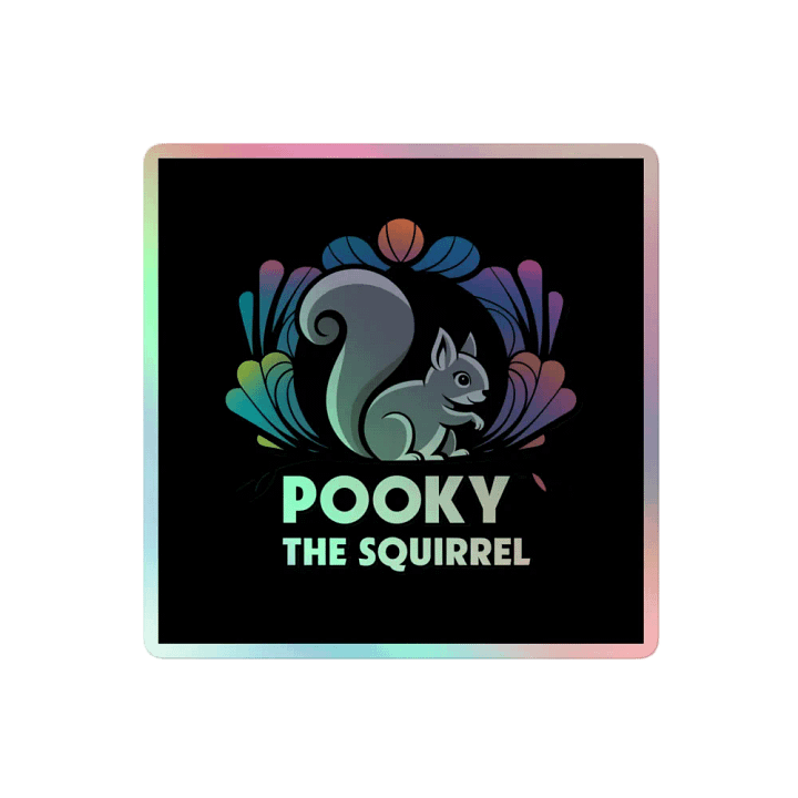 Pooky's Holographic Squirrel Sticker Set product image (2)