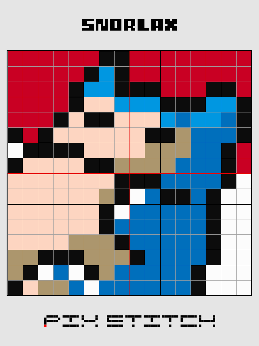 Snorlax Pixel Art product image (2)