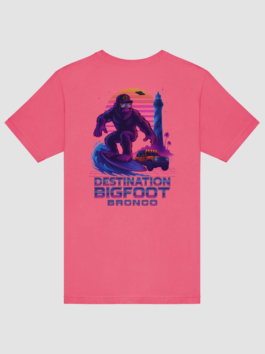 Destination Bigfoot Bronco Synthwave T-Shirt (Pink) product image (6)