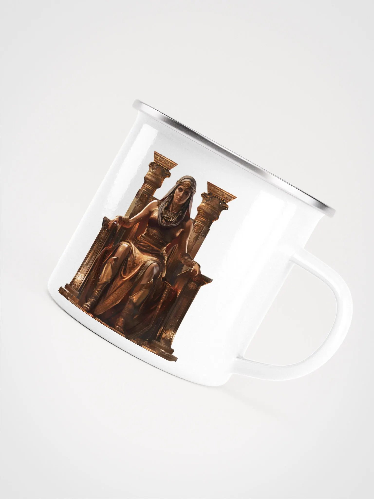 Hera - The Queen of the Gods in Greek Mythology Enamel Mug product image (5)
