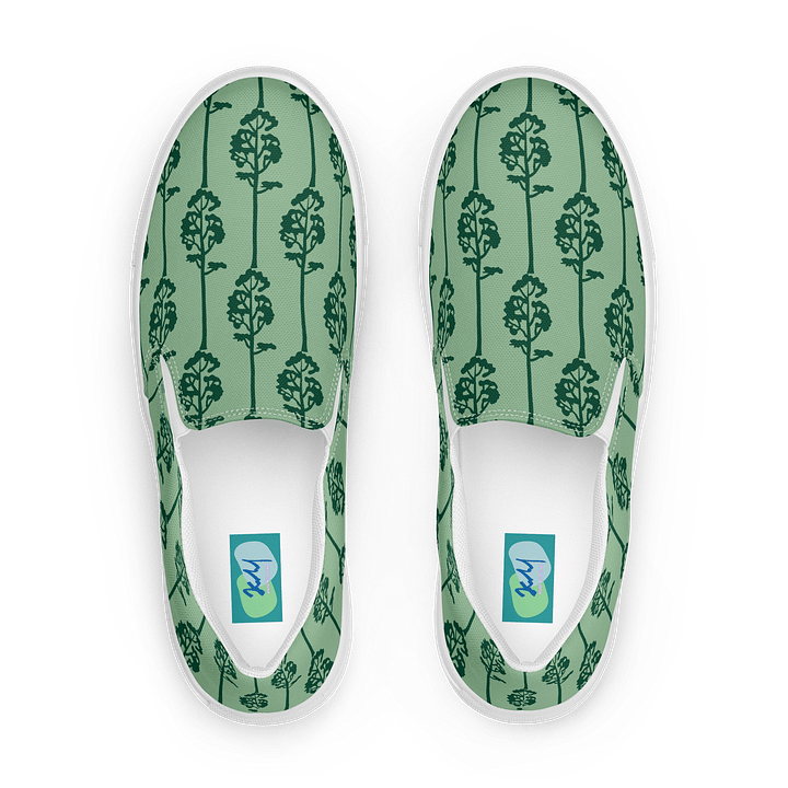 Verdant Vines Men's Slip-On Canvas Shoes product image (1)