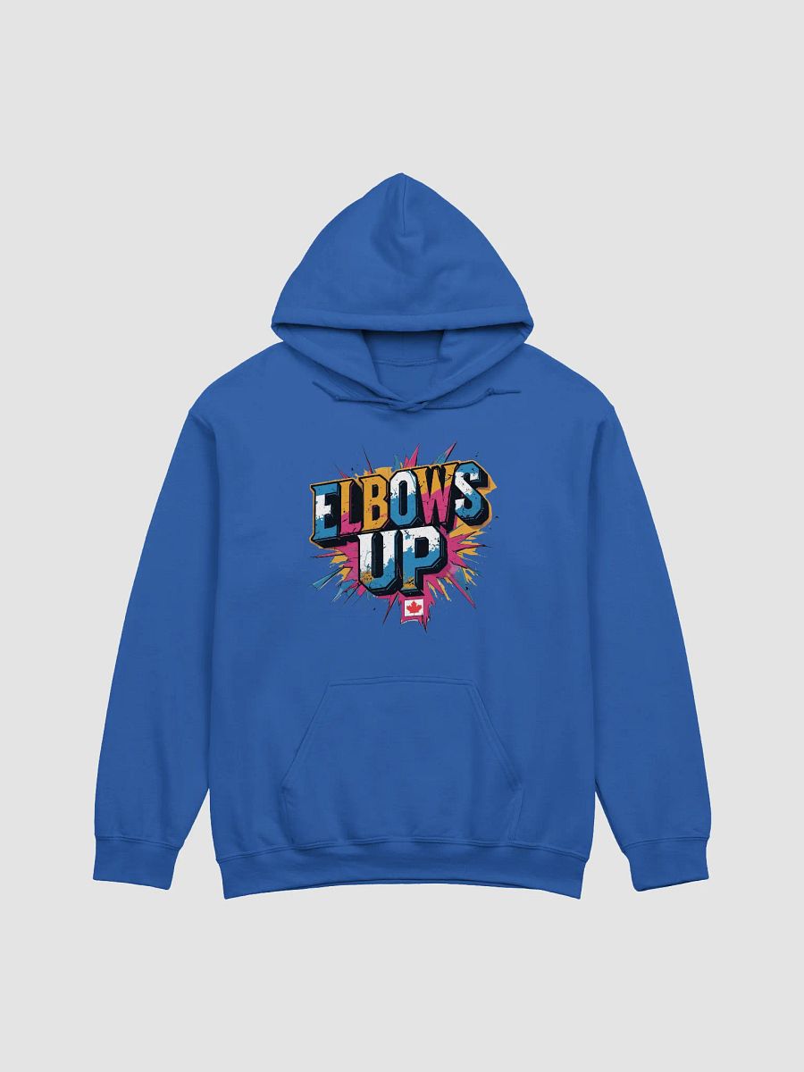 Proudly Canucks | ELBOWS UP Political Hoodie | Comic Pop Edition product image (1)