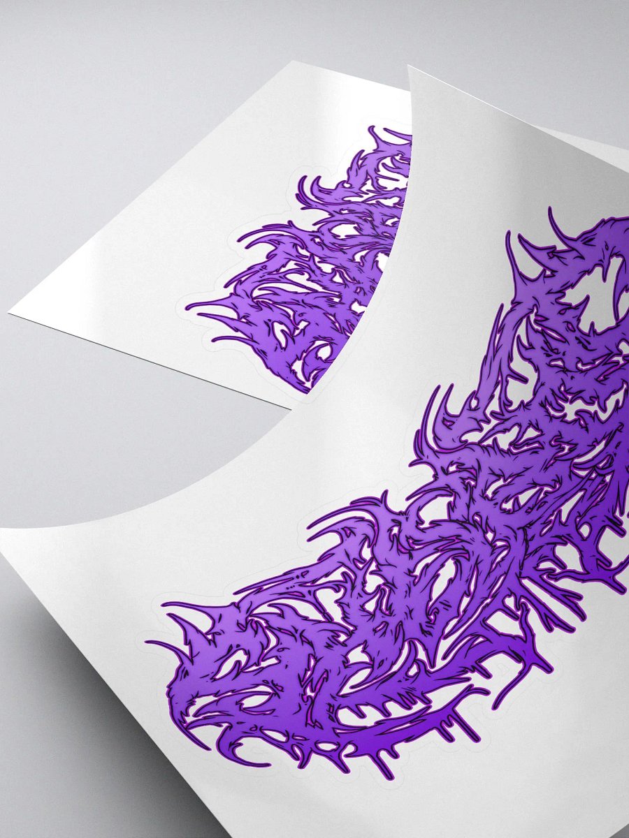 shelBOO Metal Logo Sticker - Purple product image (4)