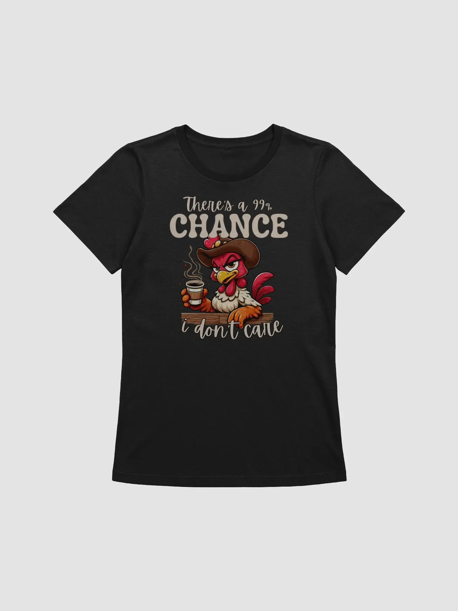 Funny Sarcastic 'I Don't Care' Relaxed Fit T-Shirt product image (2)