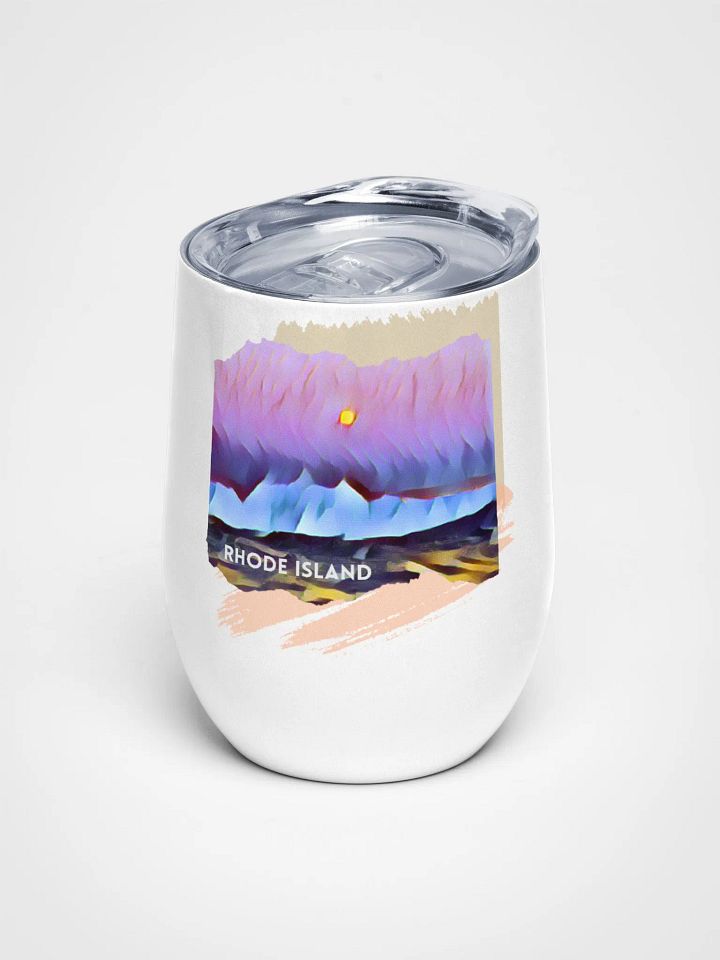 Moon Over the Cliff Walk Wine Tumbler product image (2)