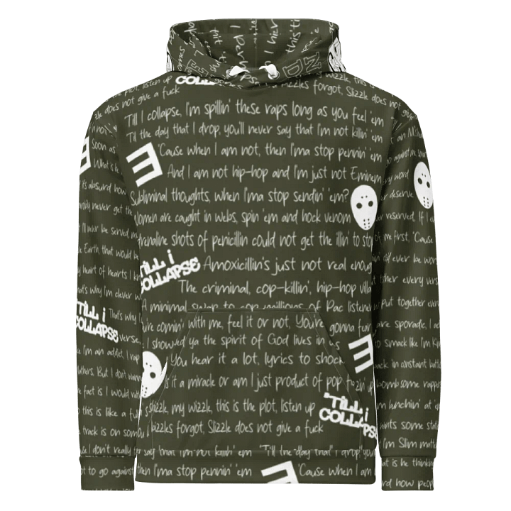 'Till I Collapse - Eminem - MILITARY GREEN - Unisex Hoodie product image (2)