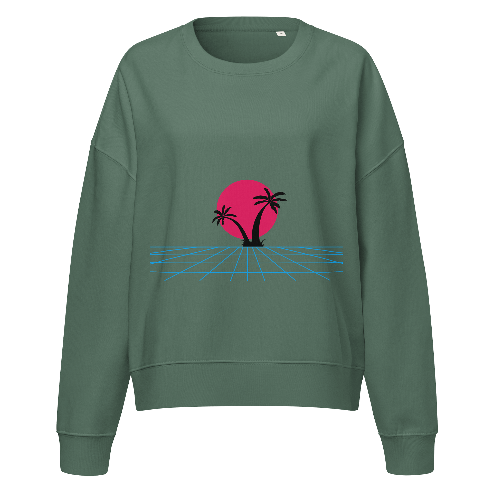 Synthwave Sunset Organic Sweatshirt product image (1)