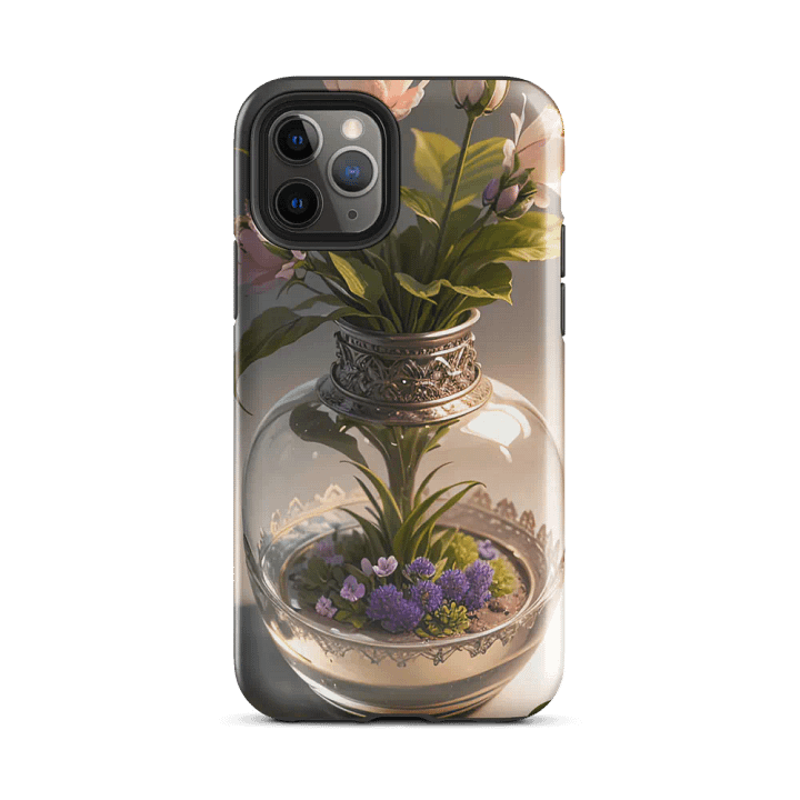 Elegant Floral iPhone Tough Case - Vintage Garden Vase Design product image (25)