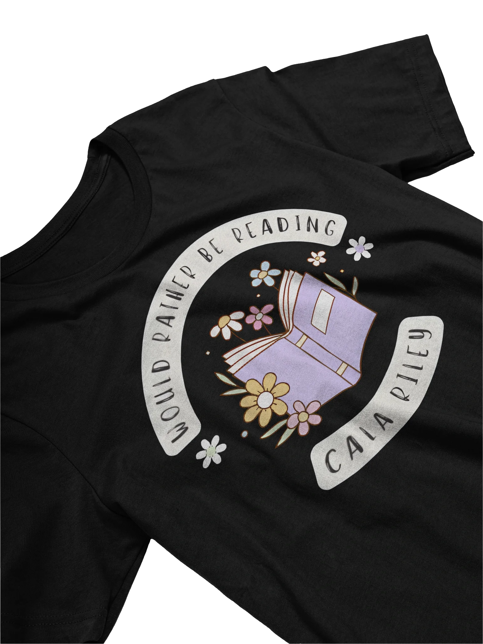 Would rather be reading Tshirt product image (2)