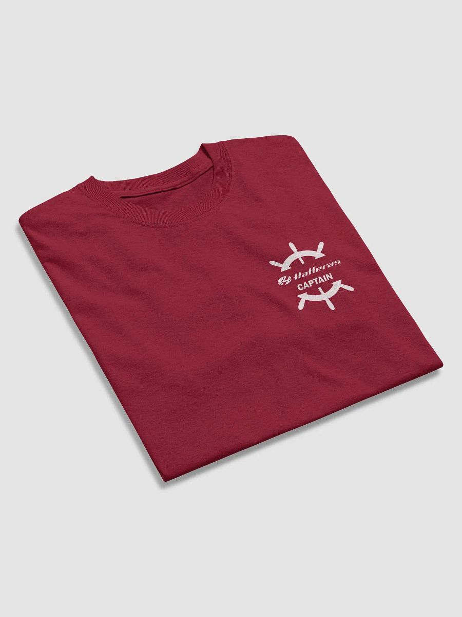 Hatteras Captain - T-Shirt - Dark Shirt w/White Logo product image (5)