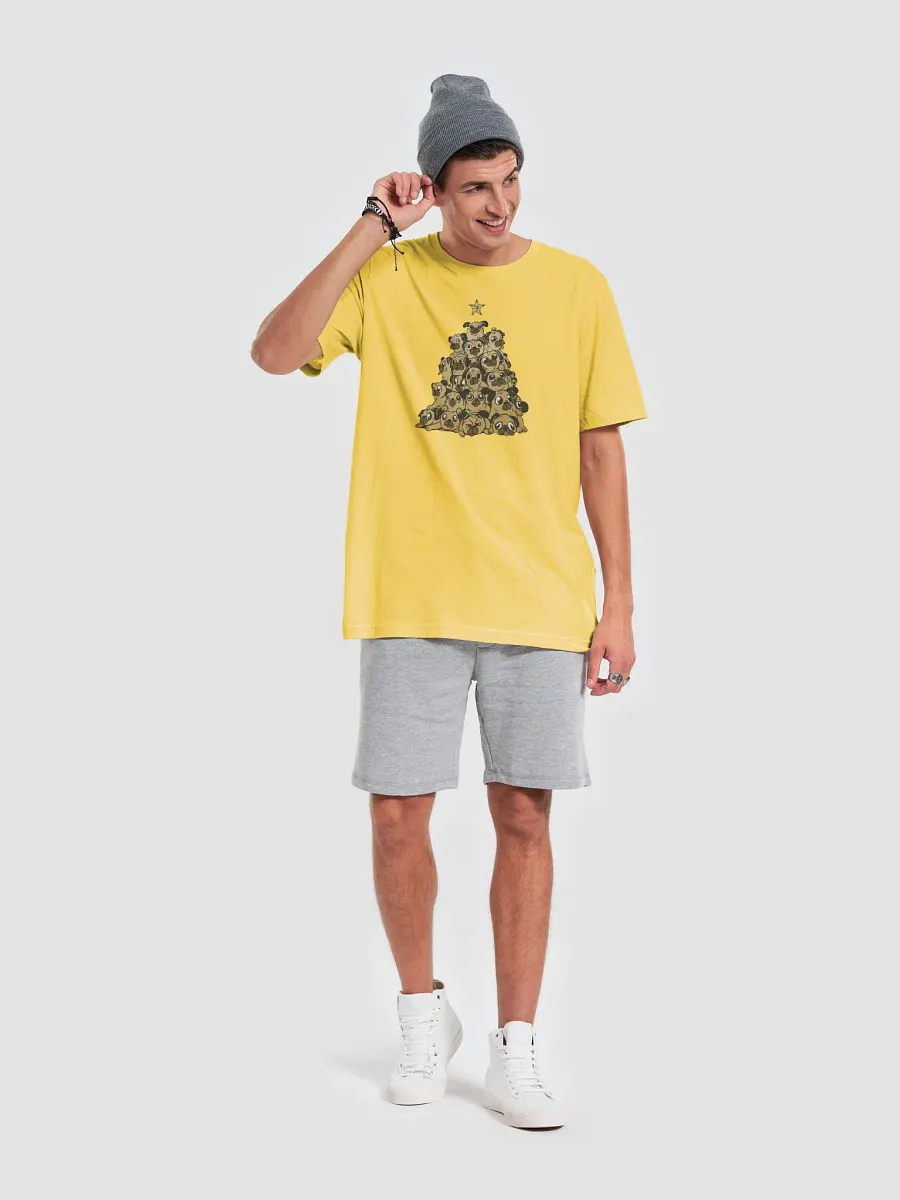 Pug Christmas Tree Premium T-shirt product image (6)