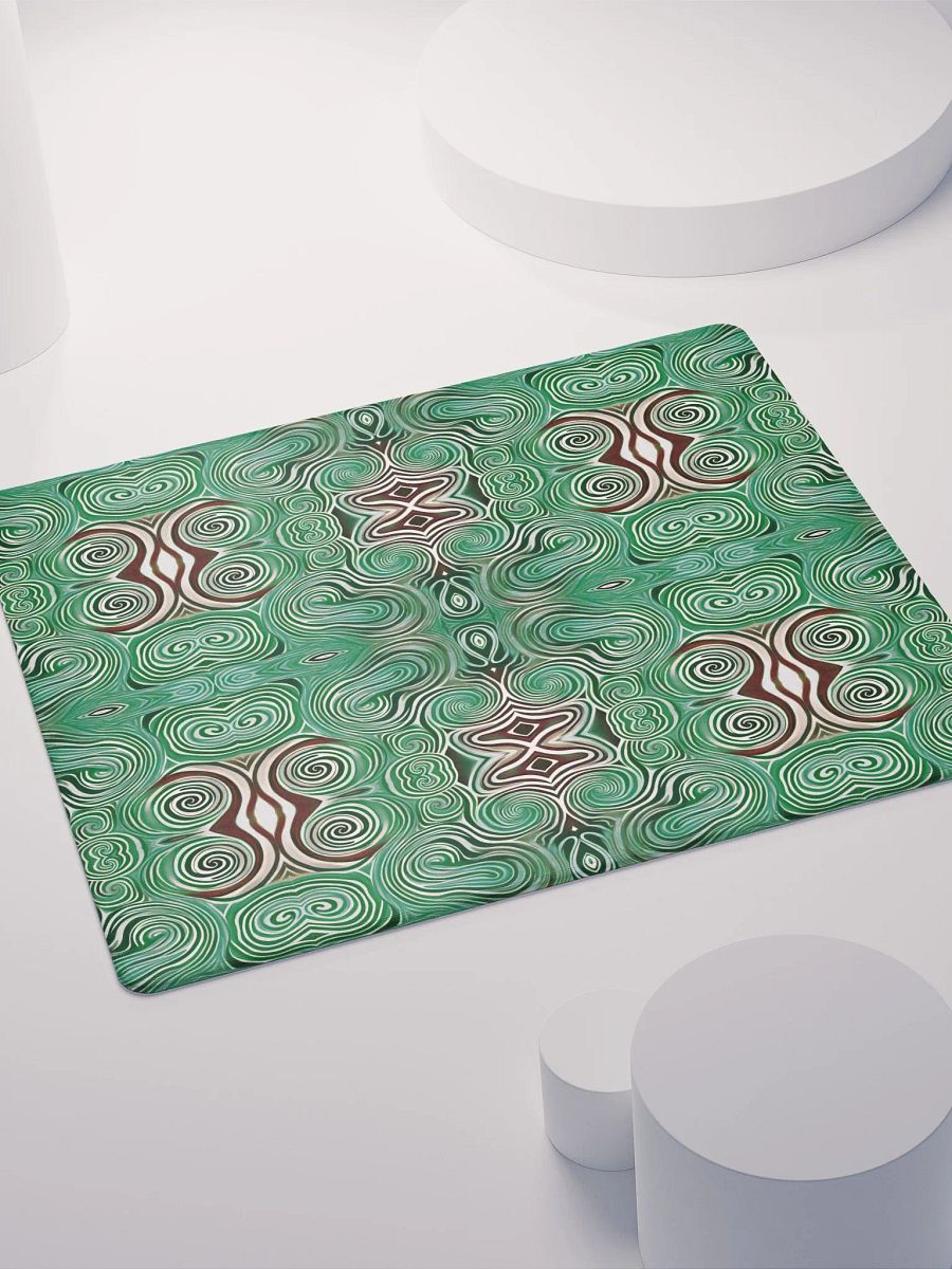 Funky Cool Green Liquid Tie-Dye Gaming Mouse Pad product image (5)