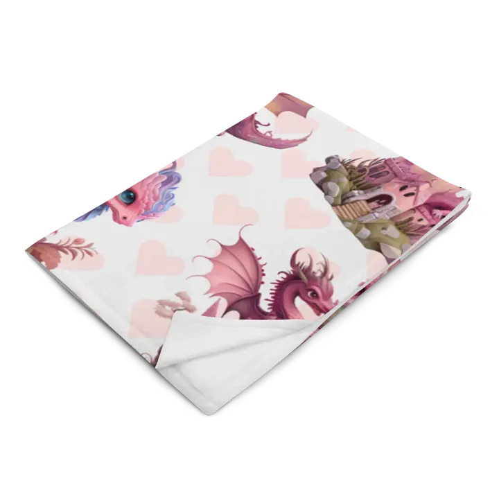 Pink Baby Dragons Throw Blanket product image (2)