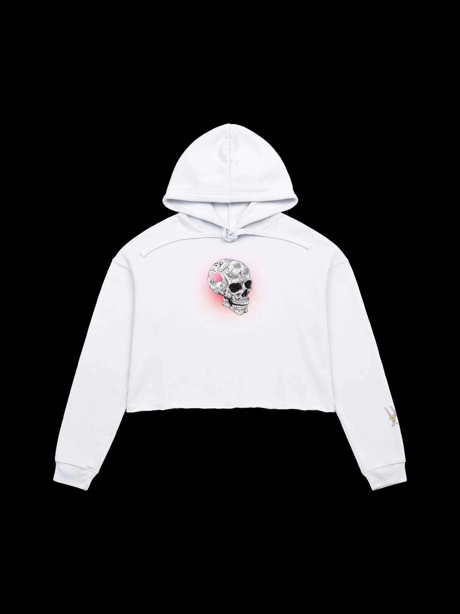 Skull Vibes Crop Hoodie product image (18)