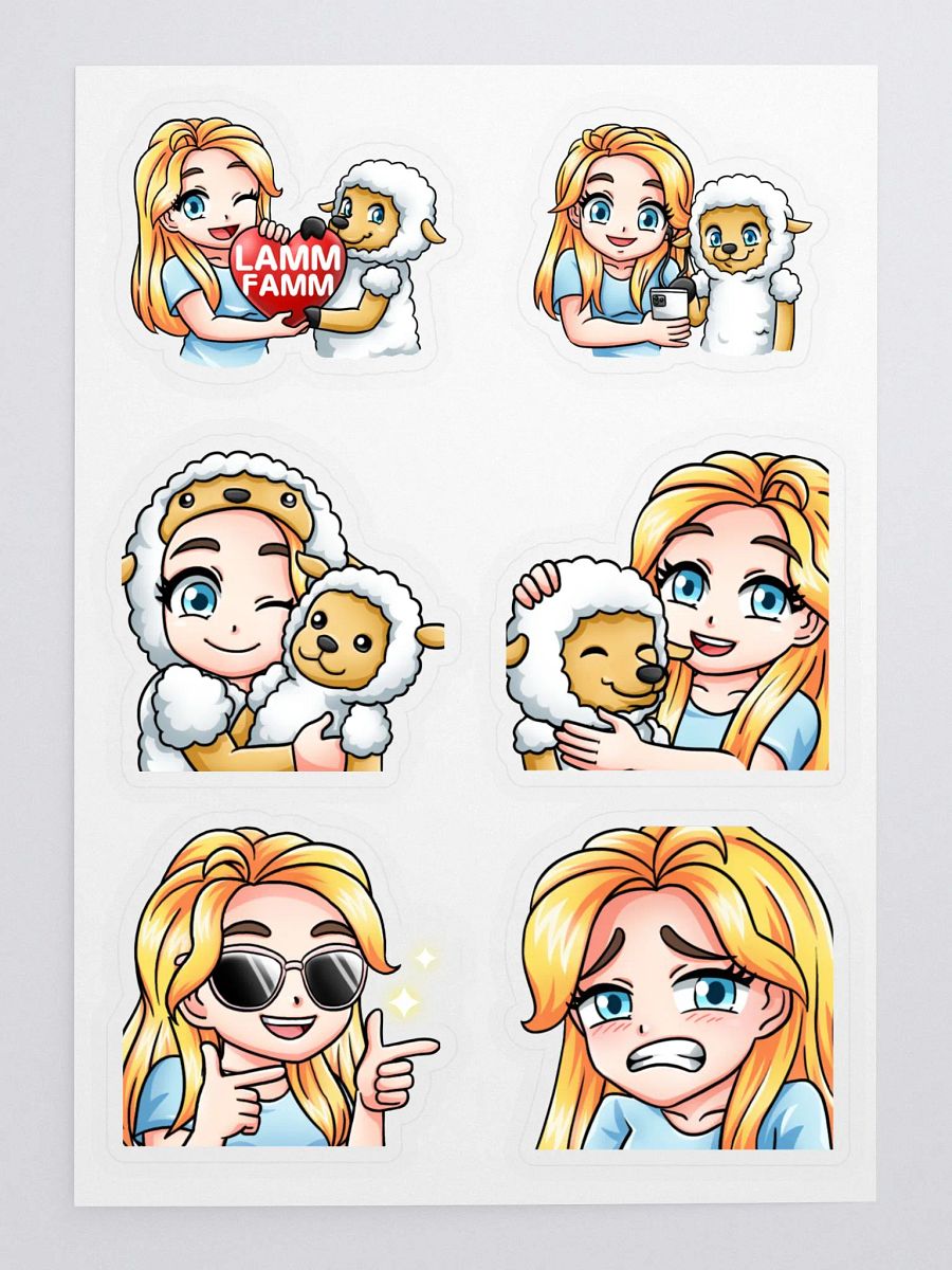 Melissa Emote Stickers Set 4 product image (3)