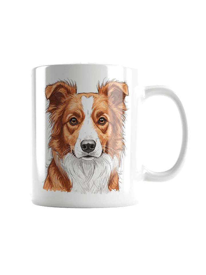 Border Collie Sketch-y Art Chic Small Ceramic Mug product image (2)
