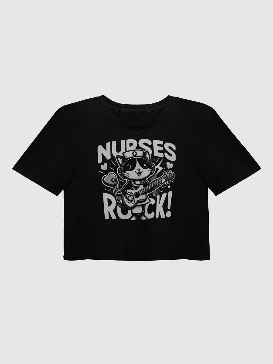 Nurse Rockstar Cat Women's Crop Top product image (3)