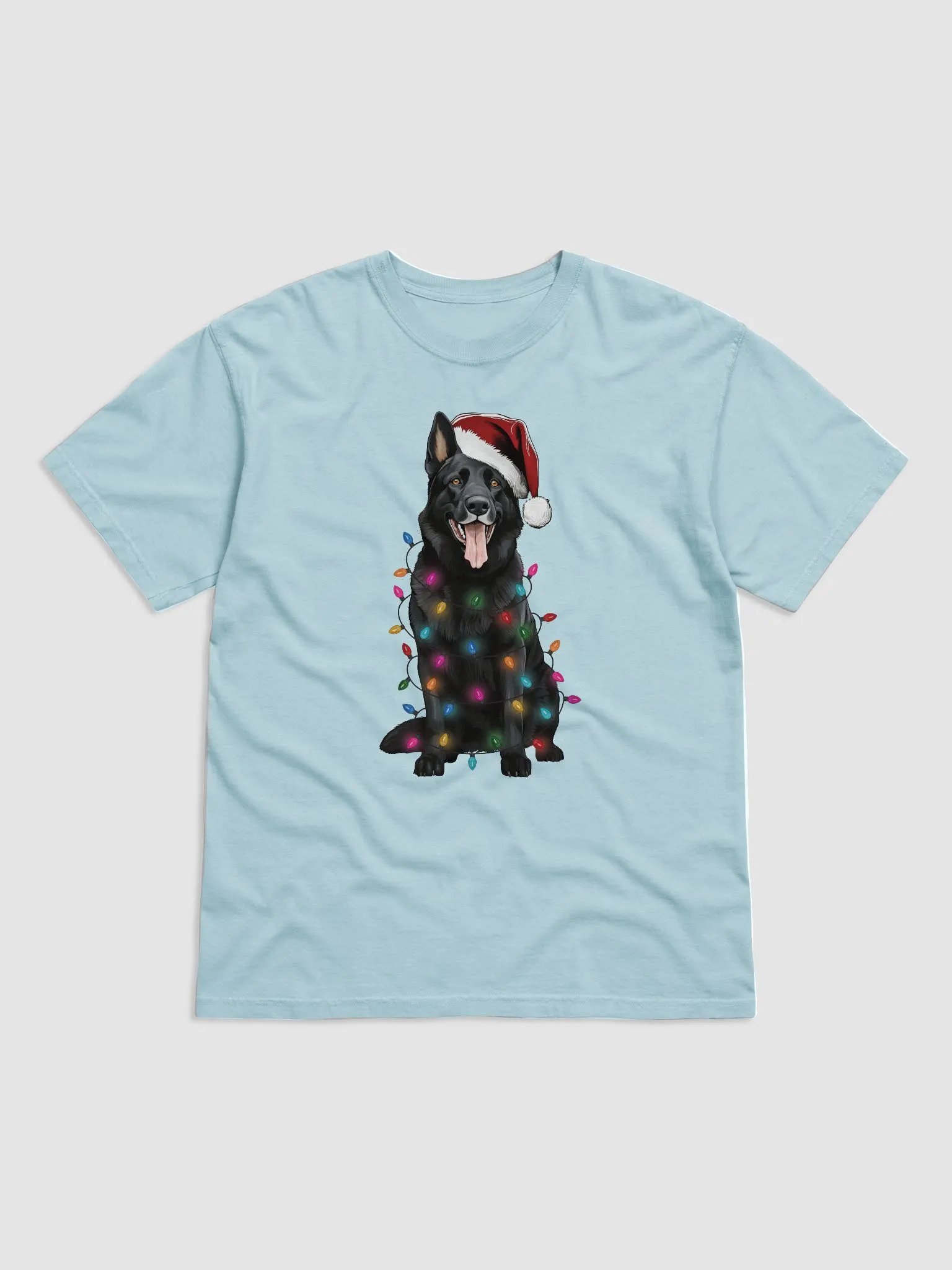 Funny German Shepherd(Black) Christmas T-Shirt for GSD Paw-rents product image (14)