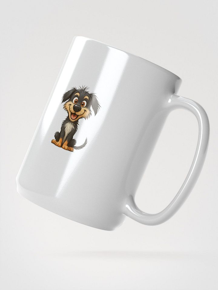 Happy Pup White Glossy Mug product image (2)