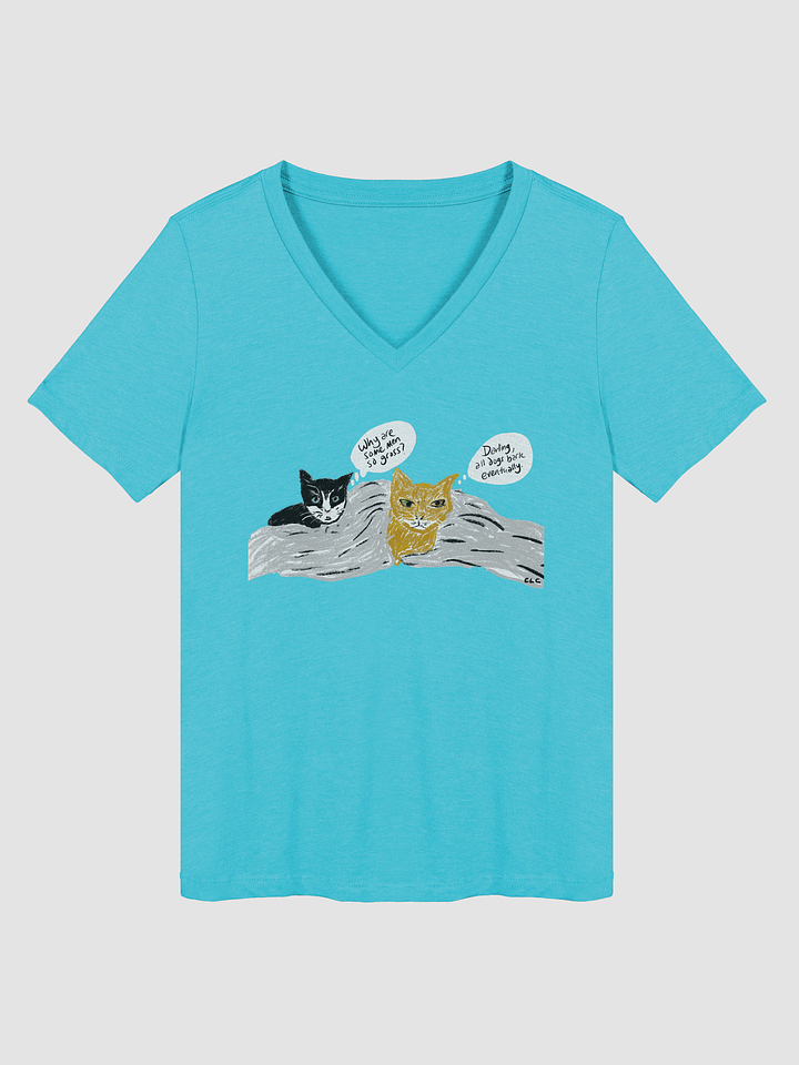 Kitties Thoughts on Men V-neck tee product image (1)