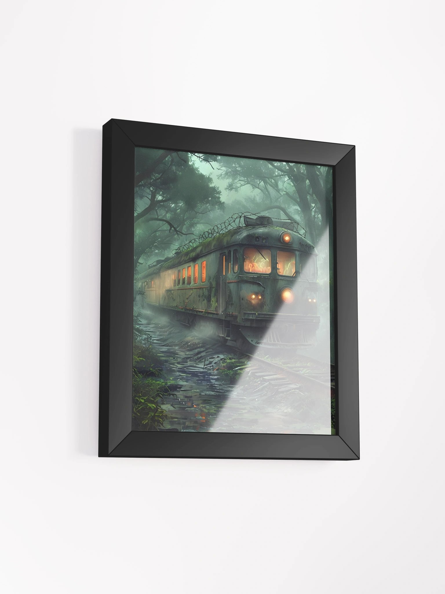 Misty Forest Train Journey Wall Art product image (3)