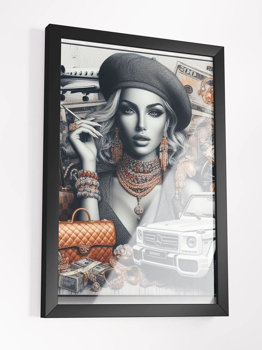 Rich Girl Code Rich Life Wall Art product image (5)