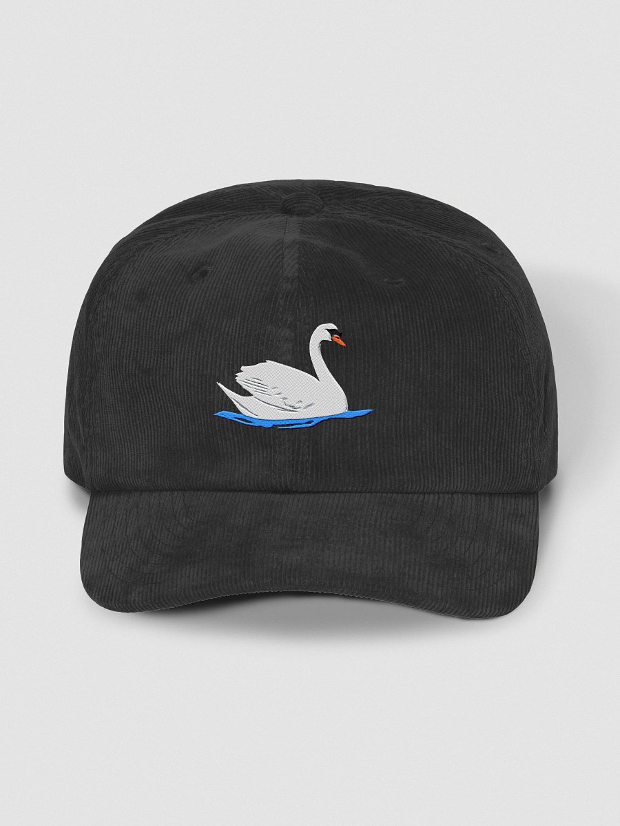 Swan Embroidered Corduroy Dad Hat product image (2)