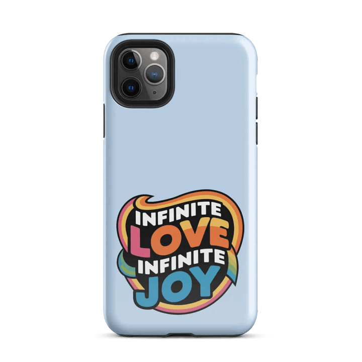Infinite Love Infinite Joy Tough Case for Iphone (Blue) product image (2)
