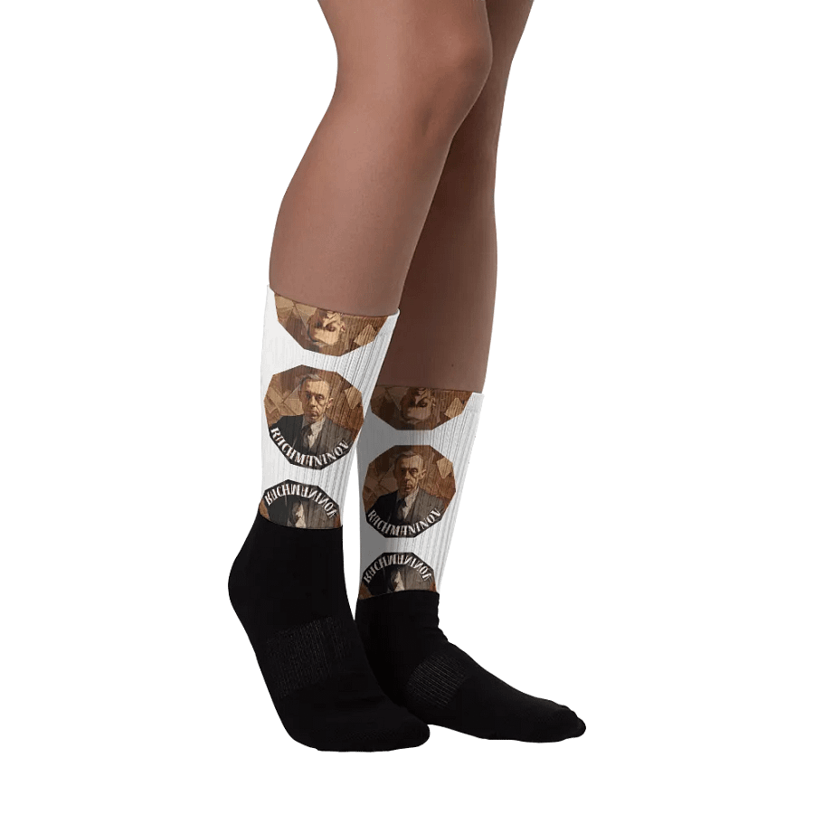 Sergej Rachmaninov - Oil Painting Portrait | Socks product image (2)