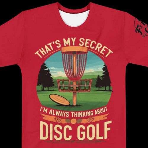 Always thinking about disc golf? This is the shirt for you. grab it and other great shirts in the Fancy Lads Shop. Orders ove...