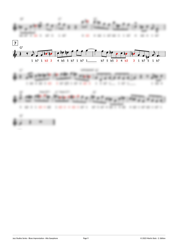 7 Steps to the perfect Blues-Solo - Alto Saxophone product image (9)