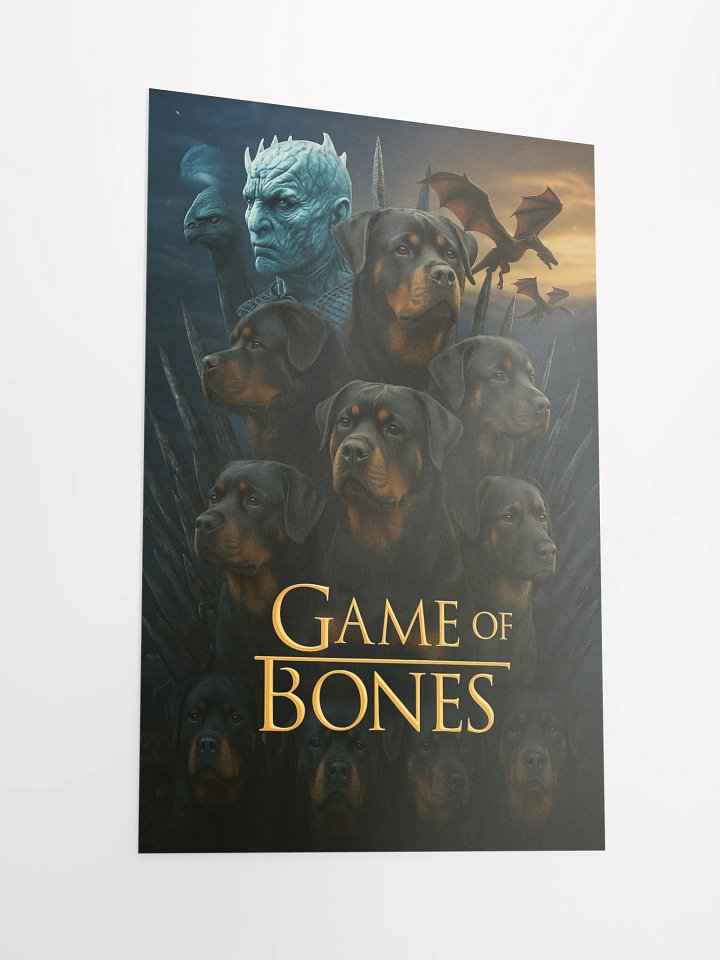 Rottweiler Game Of Bones Poster product image (6)