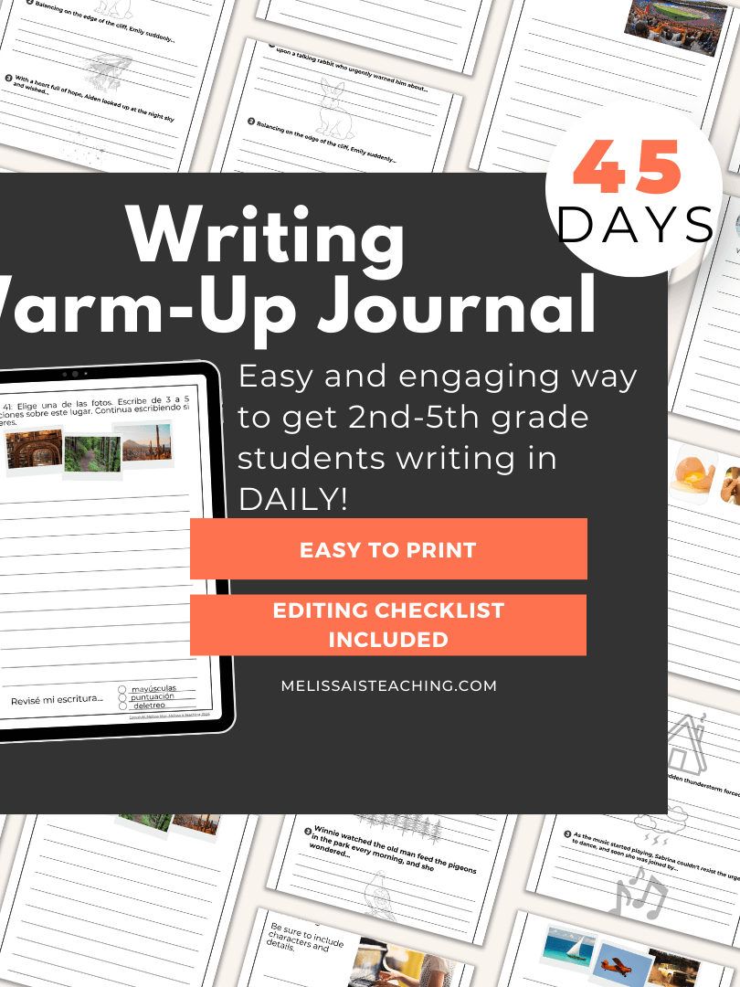 Writing Warm Up Journal FULL YEAR for 2nd-5th Grade Printable, 180 Days product image (2)