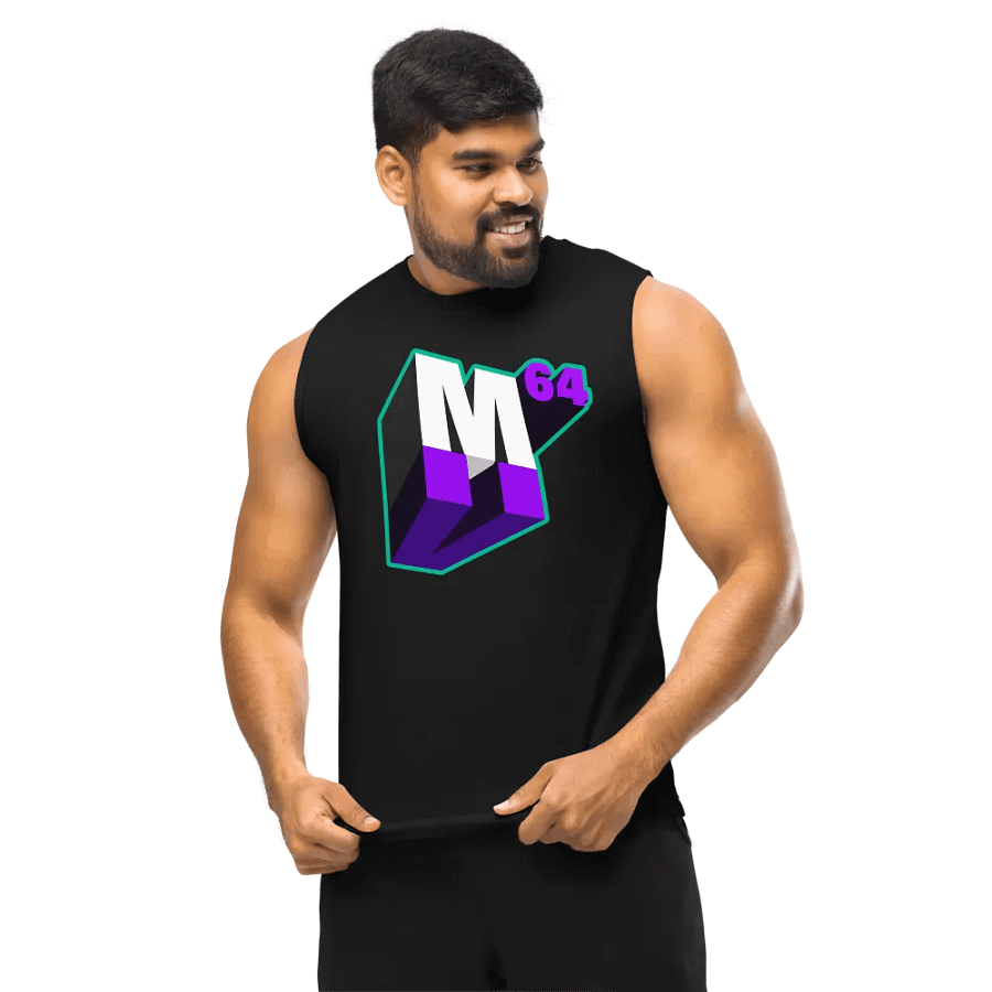 M64 Plays Logo Muscle Tank (Founding Member Edition) product image (10)