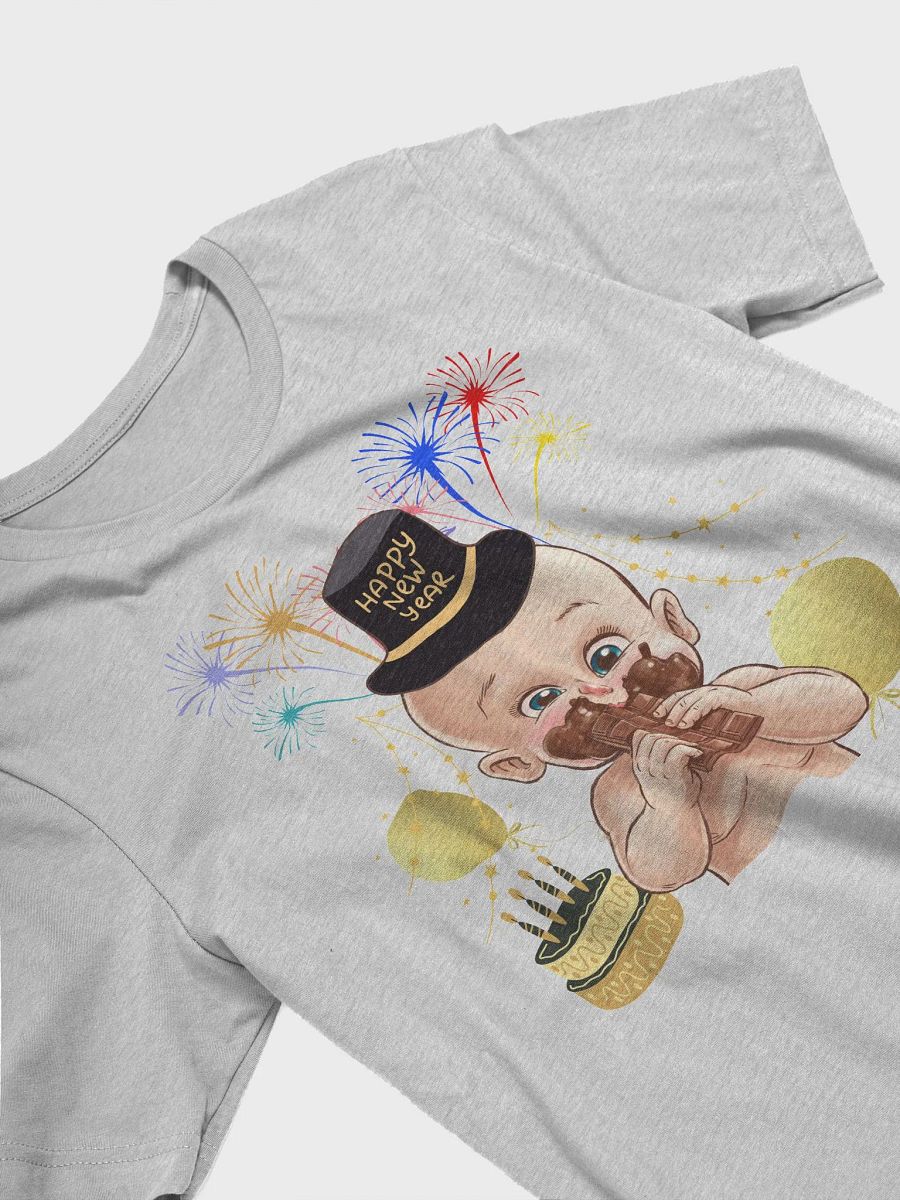 Baby New Year Eating Chocolate Funny T-shirt product image (16)