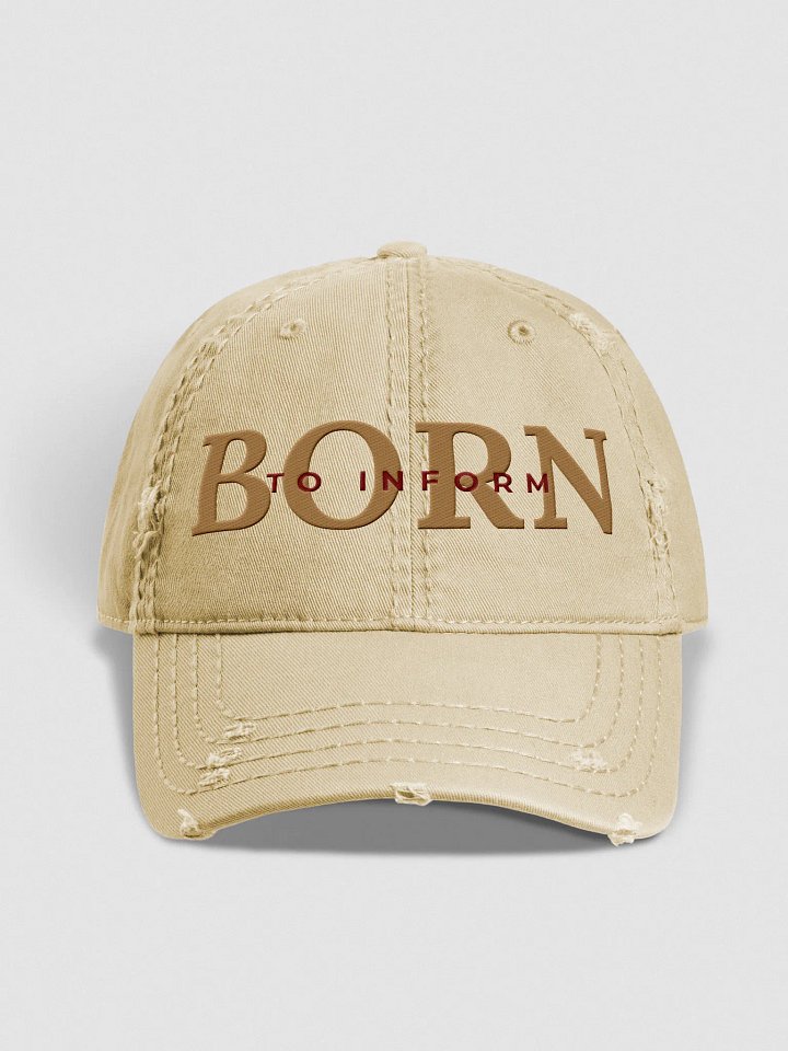 Born to Inform Manifestor Hat (Beige) product image (1)