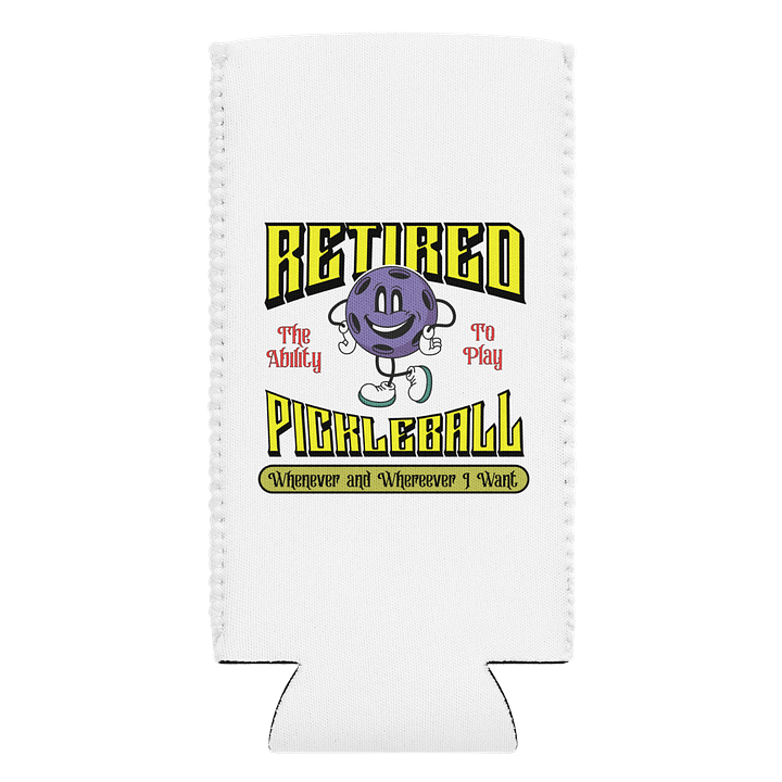 Retired Pickleball Can Cooler product image (1)