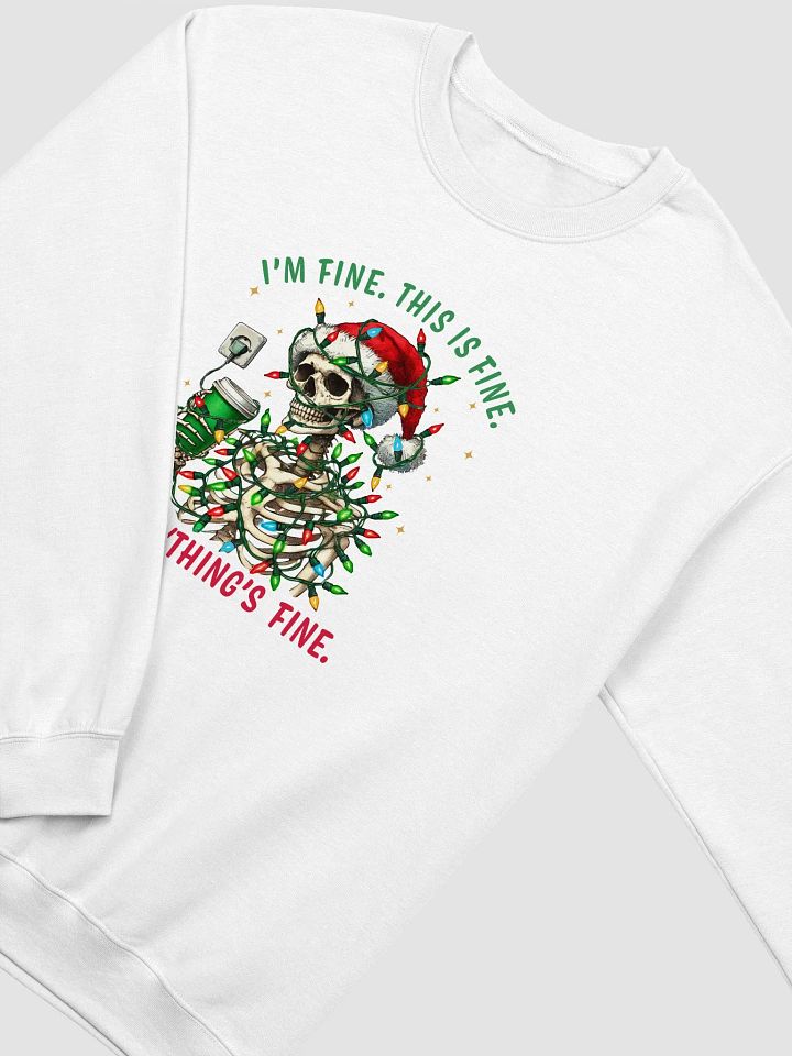Funny Skeleton Santa Unisex Sweatshirt product image (2)