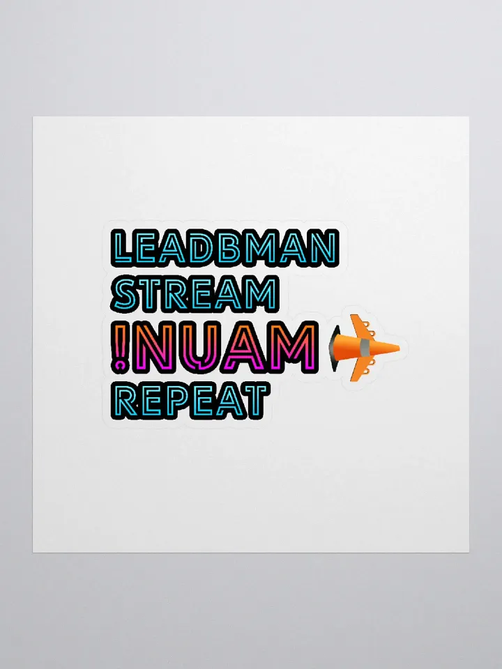 leadbman stream !nuam repeat (Sticker) product image (1)