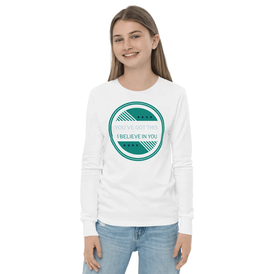 you've got this, youth long sleeve tee product image (2)