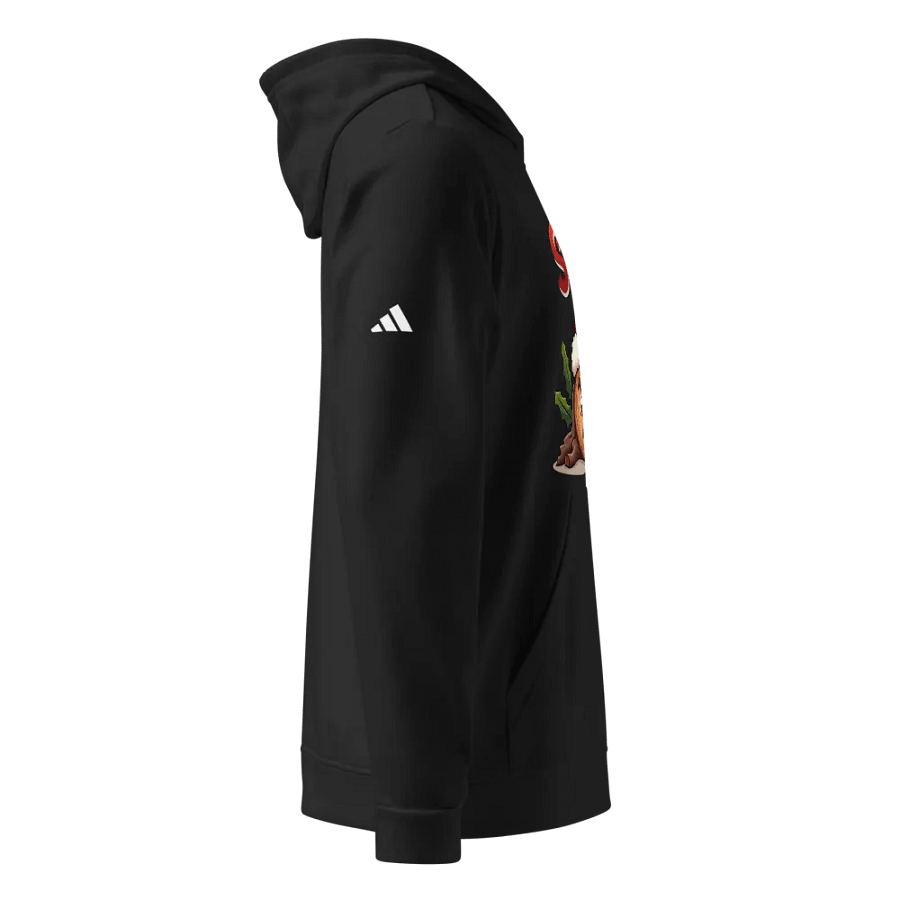 Yule Be Sorry Cartoon Log Santa Hat Print Hoodie product image (8)