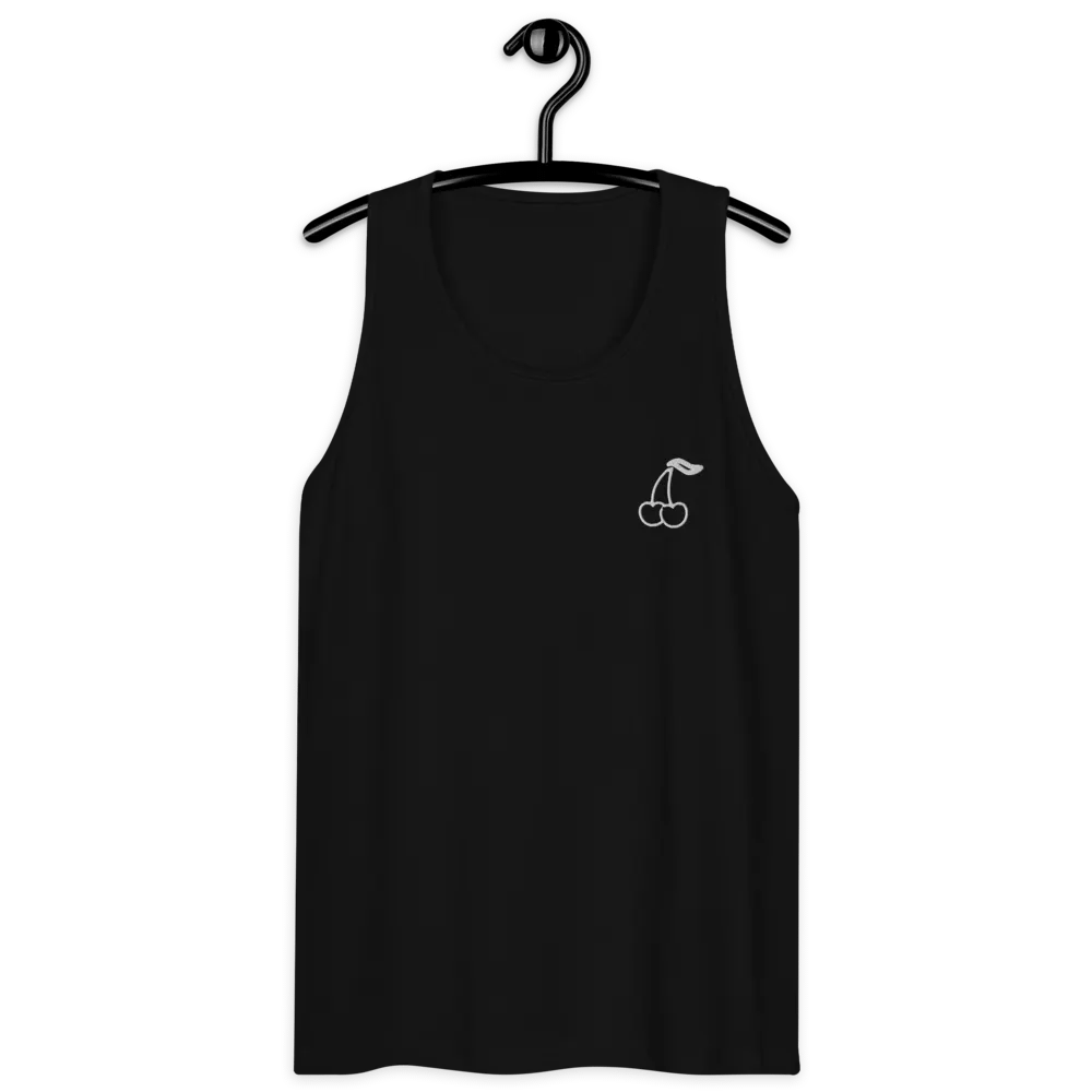 Cdog Spins Cherries Tank Black/White Embroided product image (9)