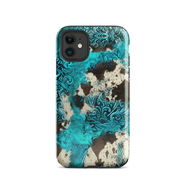 Cow Print and Tooled Leather Print iPhone® Tough Case product image (24)