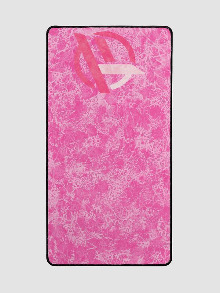 TopFrag™ Pink Emblem Desk Mat 15.5" x 31.5" product image (2)