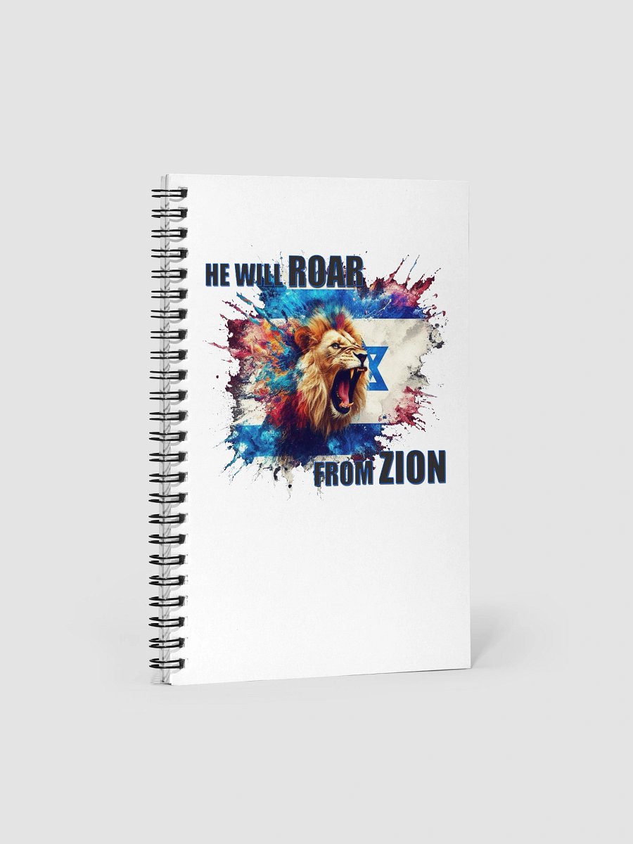"HE WILL ROAR FROM ZION" Spiral Notebook product image (7)