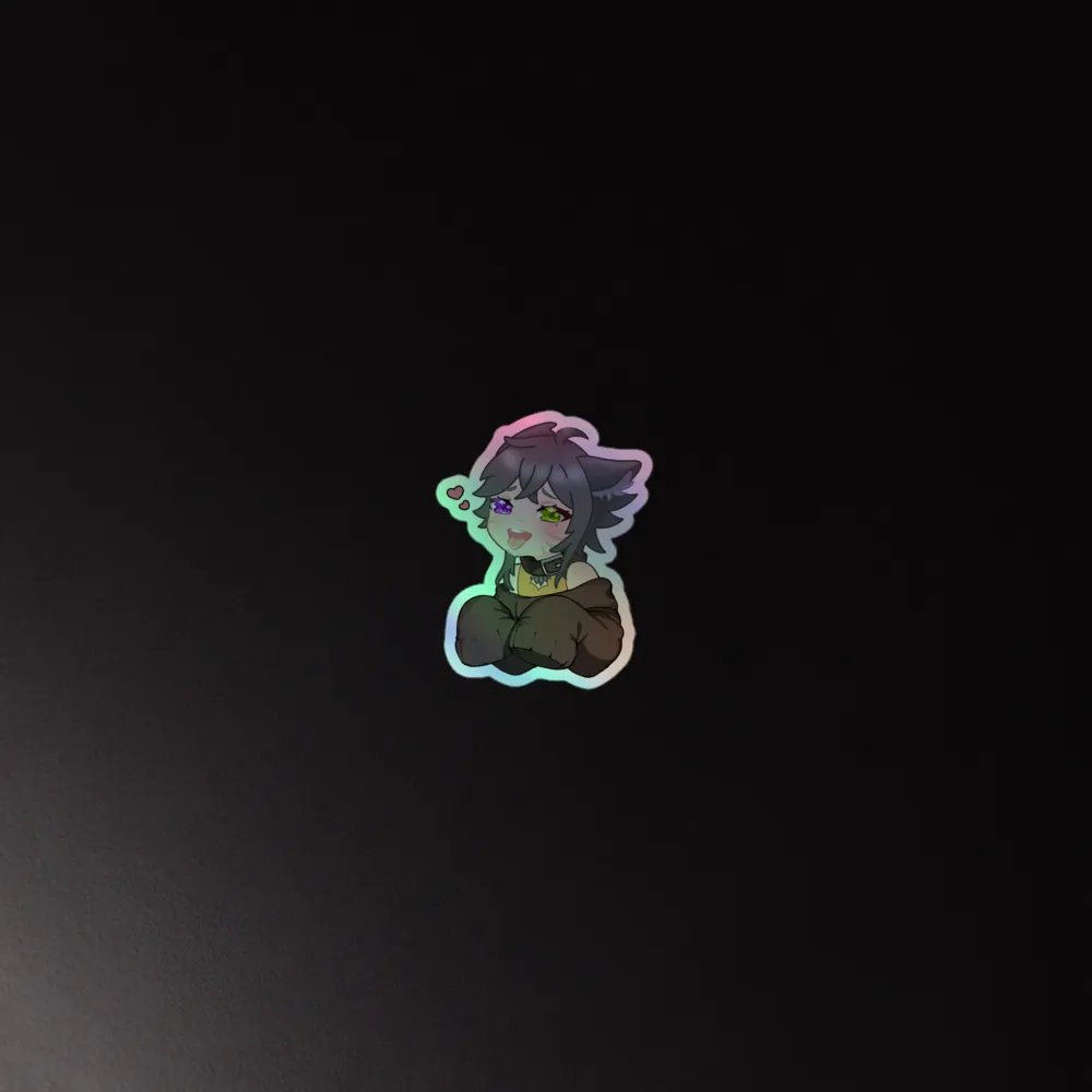 WolfcatRisi Good Girl Holographic Sticker product image (4)